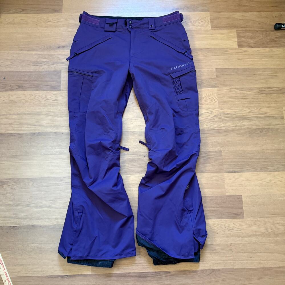 Women's 686 Six Eight Six Purple Infidry Winter Snow Snowboarding Pants Sz Large